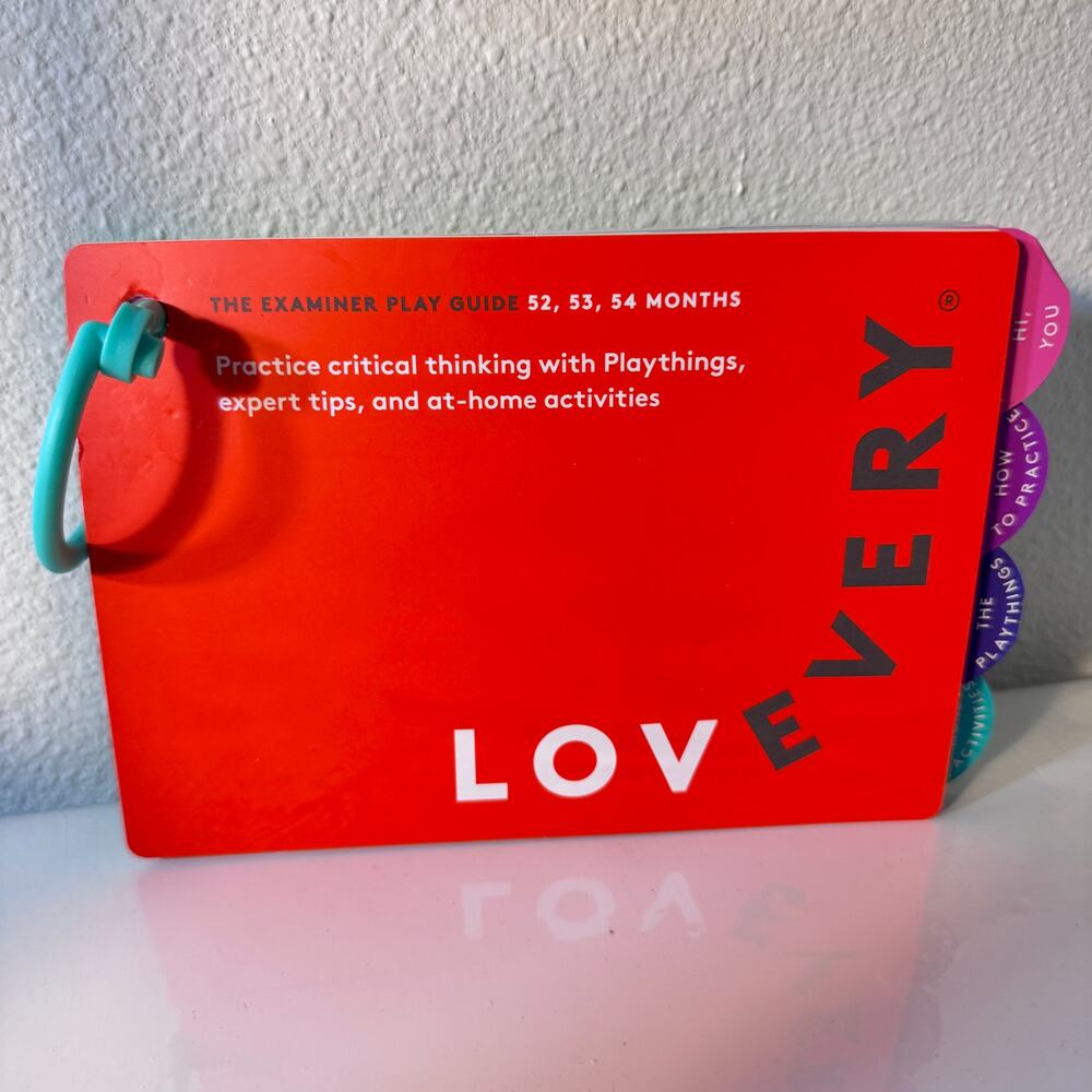 Lovevery The Examiner Play Guide‎ Montessori Activity Book 52-54 Months Old
